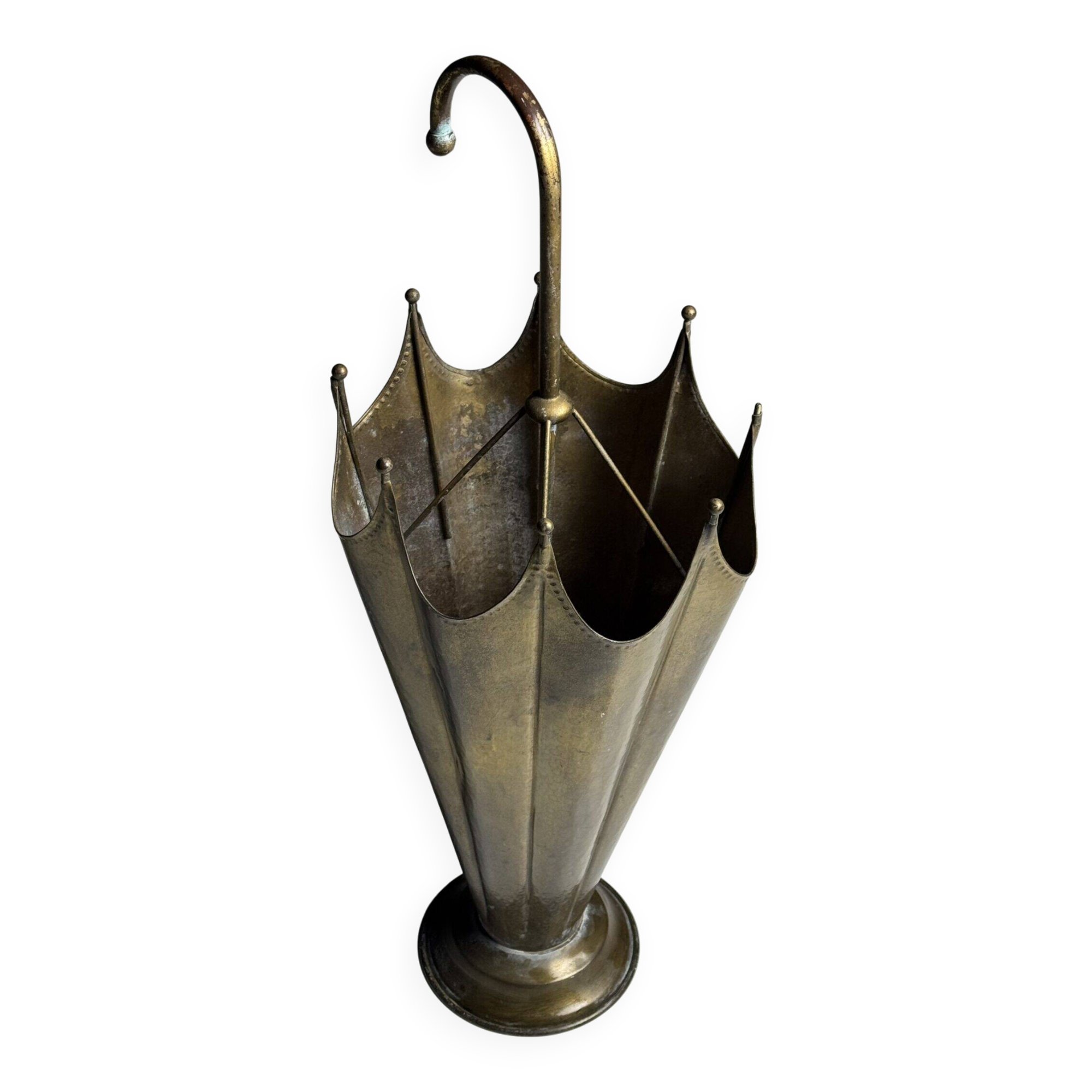 Vintage copper umbrella stand
