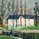 Funeral Procession, oil on panel