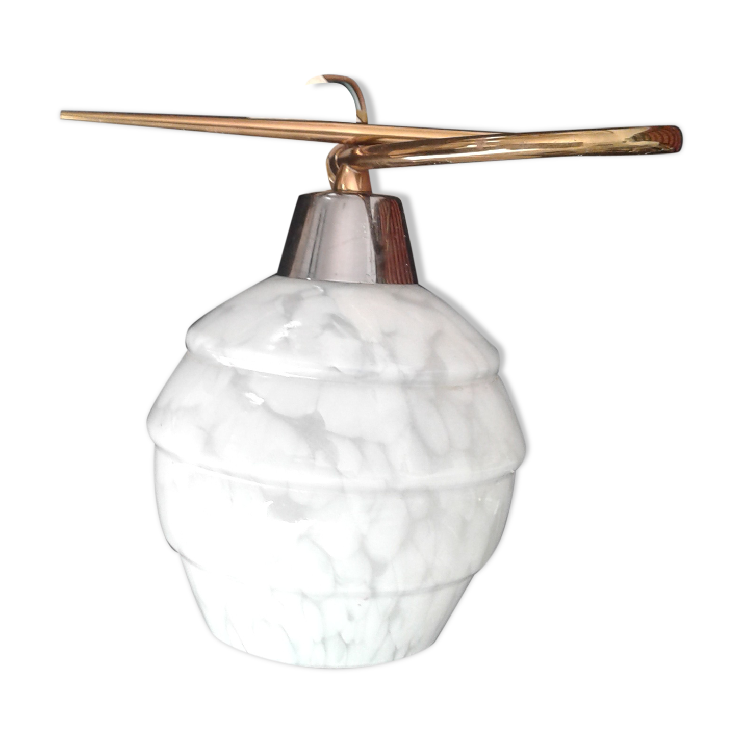 Speckled glass sconce