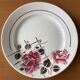 6 antique flat plates in faience from badonviller