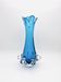 XXL Murano Vase Fratelli Toso Sommerso Blue 44cm 4.7kg Labelled 70s