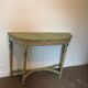 Diptyque console et miroir Louis XVI en bois
