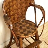 Chaise haute enfant en châtaignier