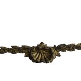 Fronton ancien français en bronze doré