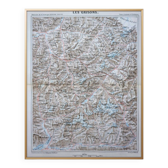 Printed in 1844, Grisons, Switzerland.