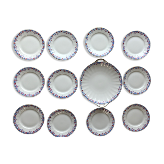 Sologne porcelain dessert service