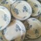 12 assiettes terre de fer Sarreguemines