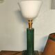Art Deco Lamp Attributed to Paul Dupré Lafon / Se Killier and Parch Leather
