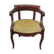 Louis Philippe office armchair in solid walnut