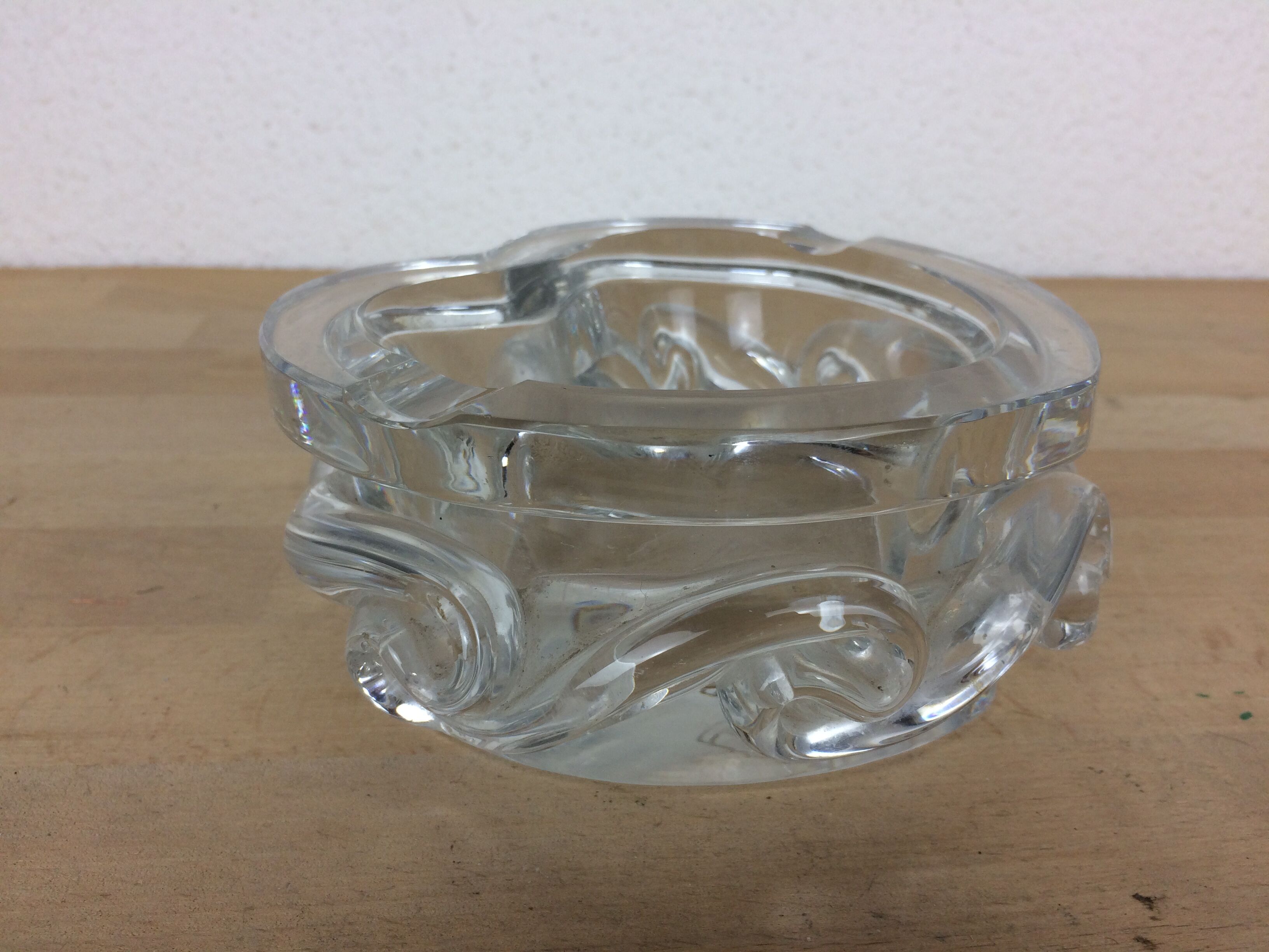 Baccarat crystal ashtray model aladdin, heart shape