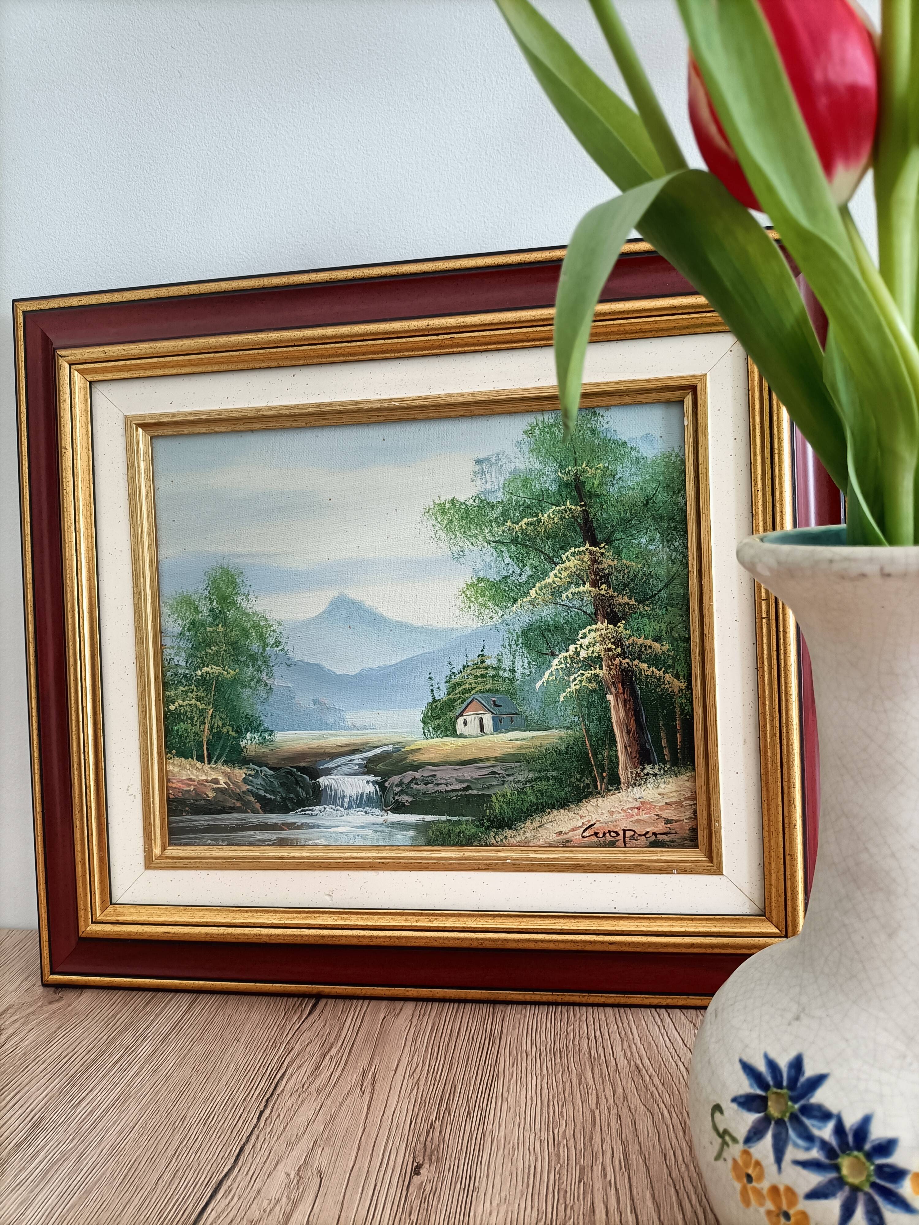 Landscape painting signed Cuoper
