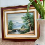 Tableau paysage signé Cuoper