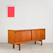 Teak sliding door enfilade by H.W. Klein, Denmark, 1960s