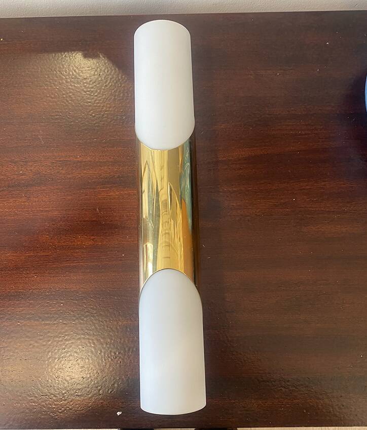 Large simple wall lamp, Raak style, 1970