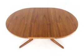 Table à manger ronde extensible 'Obling' design danois 2x extensible ...