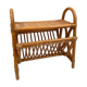 Magazine rack / Bamboo rattan side table from the 70s