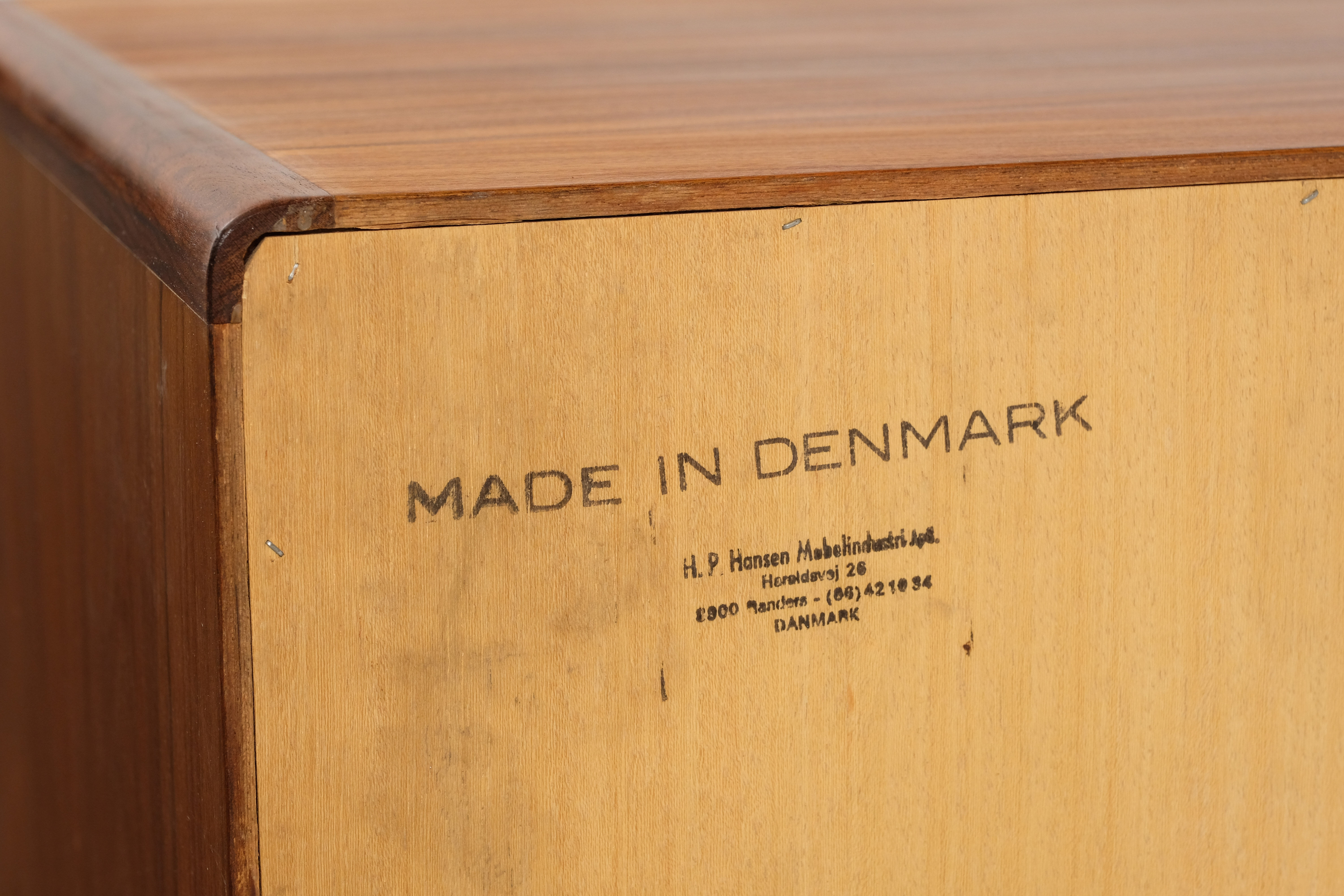 H.P. Hansen Mobelindustri rosewood sideboard 1970's