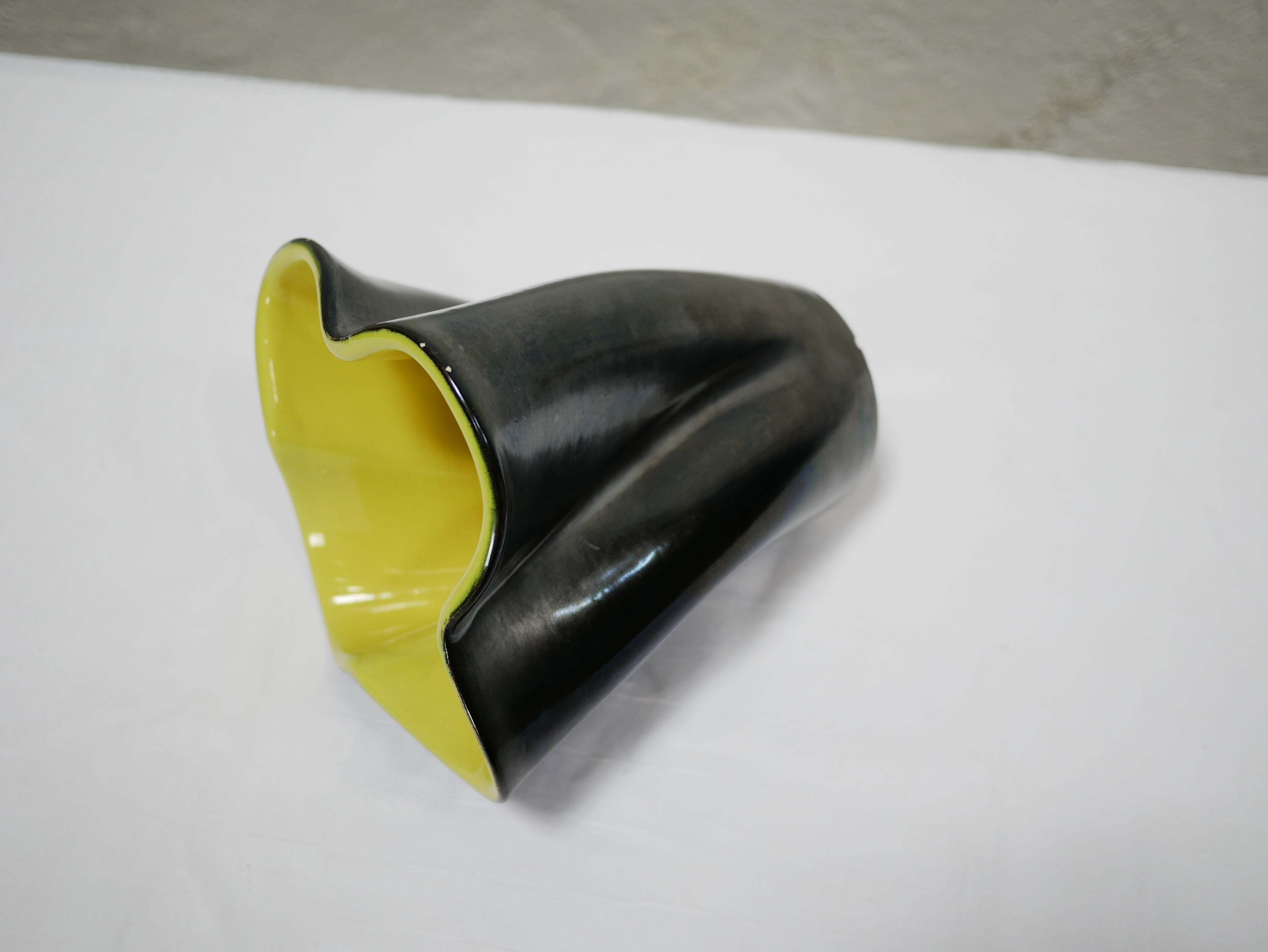 Vintage ceramic vase by Elchinger