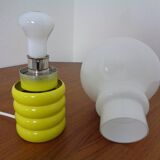 Yellow Opaline Glass Bulb Lamp by Ingo Maurer for M Design, 1960s