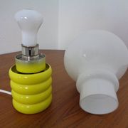 Yellow Opaline Glass Bulb Lamp by Ingo Maurer for M Design, 1960s