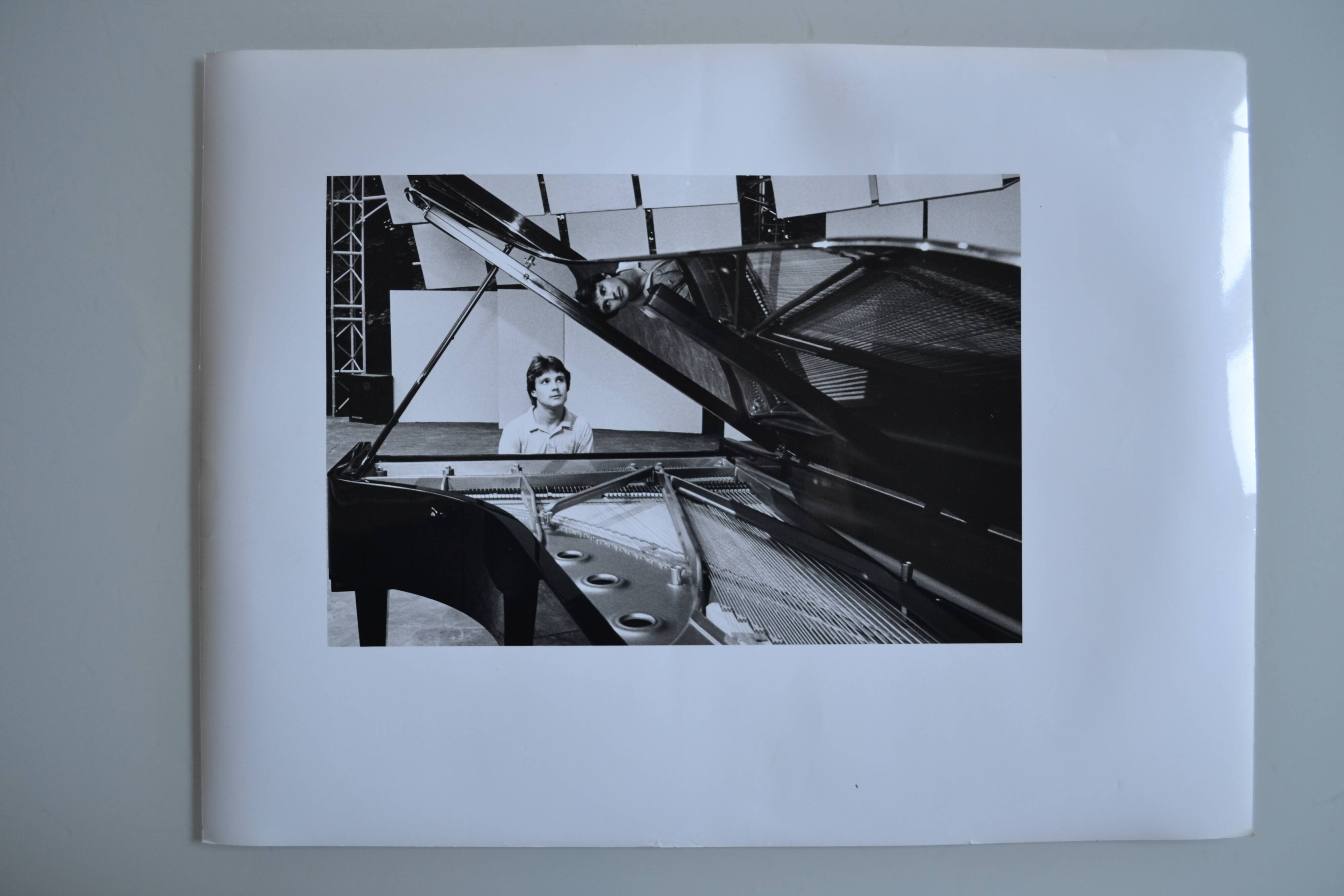 "piano pianist" original anonymous black & white photo