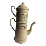 Art Nouveau enamelled sheet metal coffee maker