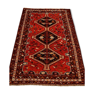 Tribal Persian carpet from Shiraz, Iran, 1970s.