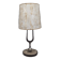 Lampe brutaliste art populaire en fer forgé