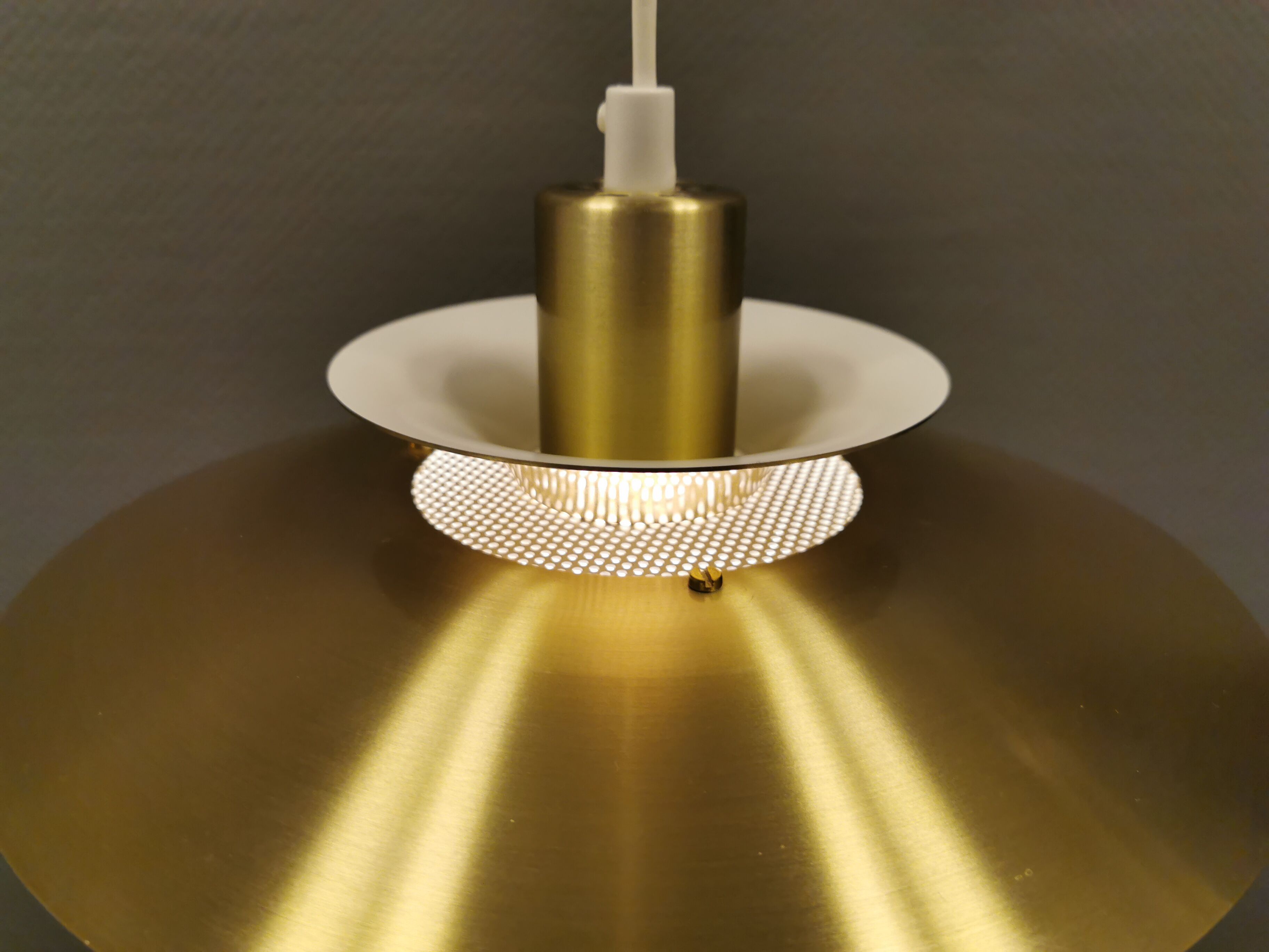 Danish designed ceiling lamp, produced by Jeka (closed in the early 1990s) model Alexia.