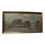 Aquarelle paysage ancienne