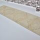 White Oushak Floral Runner Rug sku 2125