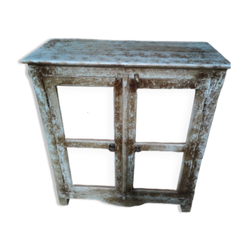 Exotic wood display cabinet