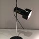 Adjustable lamp in black lacquered metal and chrome France 70s