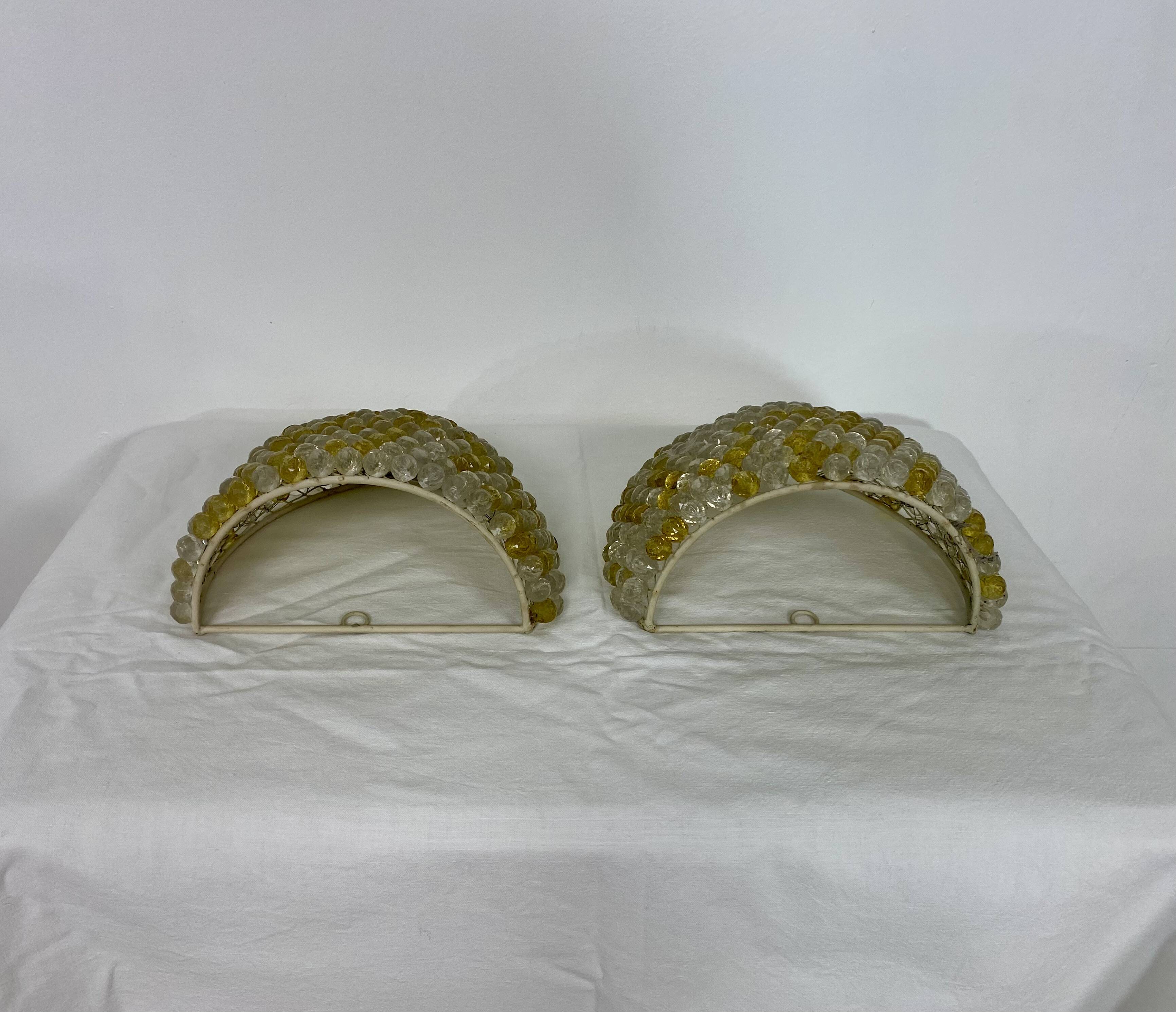 Paire d’appliques murales vintage – Années 70