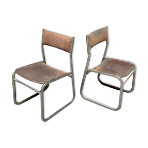 paire de chaises traineau