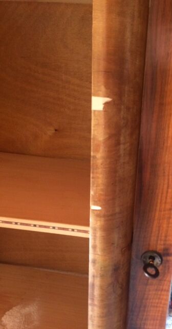 Walnut art deco wardrobe 1930s