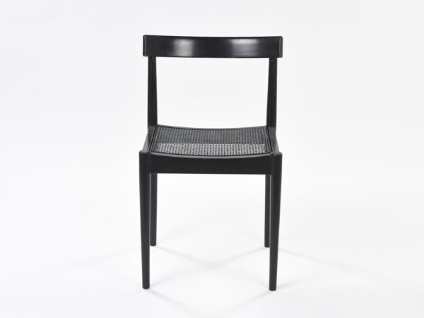Chaise de bureau, bois en cannage, circa 1980