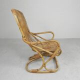 Bamboo armchair by Tito Agnoli, 1960s