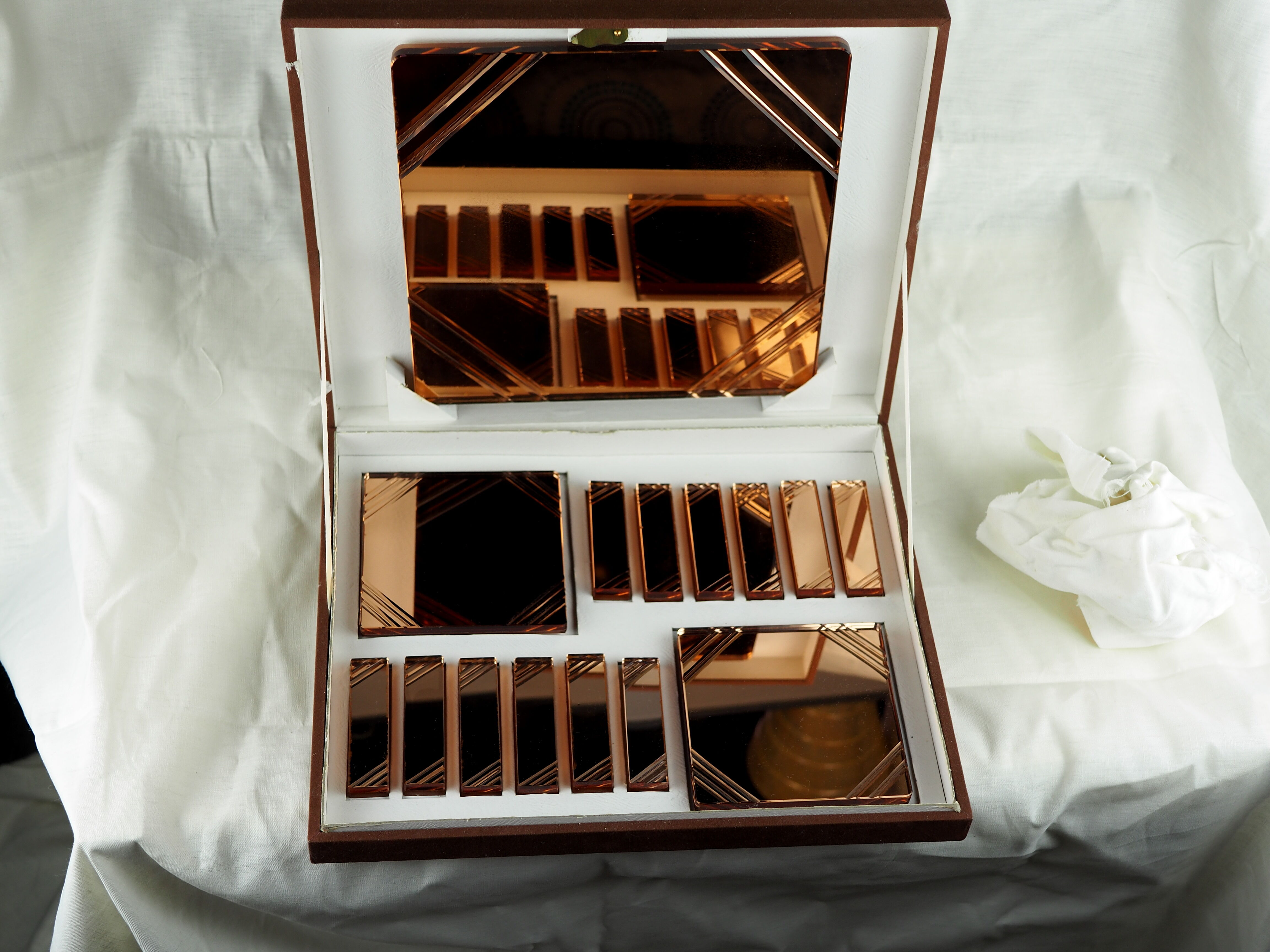 Set of knife holders, undersides and bottle bottoms - Stylclair, Art Deco - 30 years