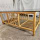 Rattan coffee table with smoked glass top 1970