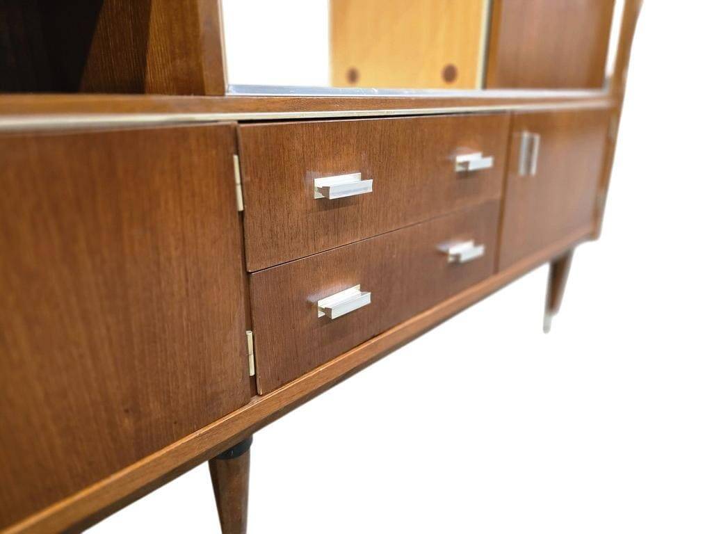 vintage XL wooden armoire / midboard / wall unit