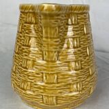 Sarreguemines ocher pitcher