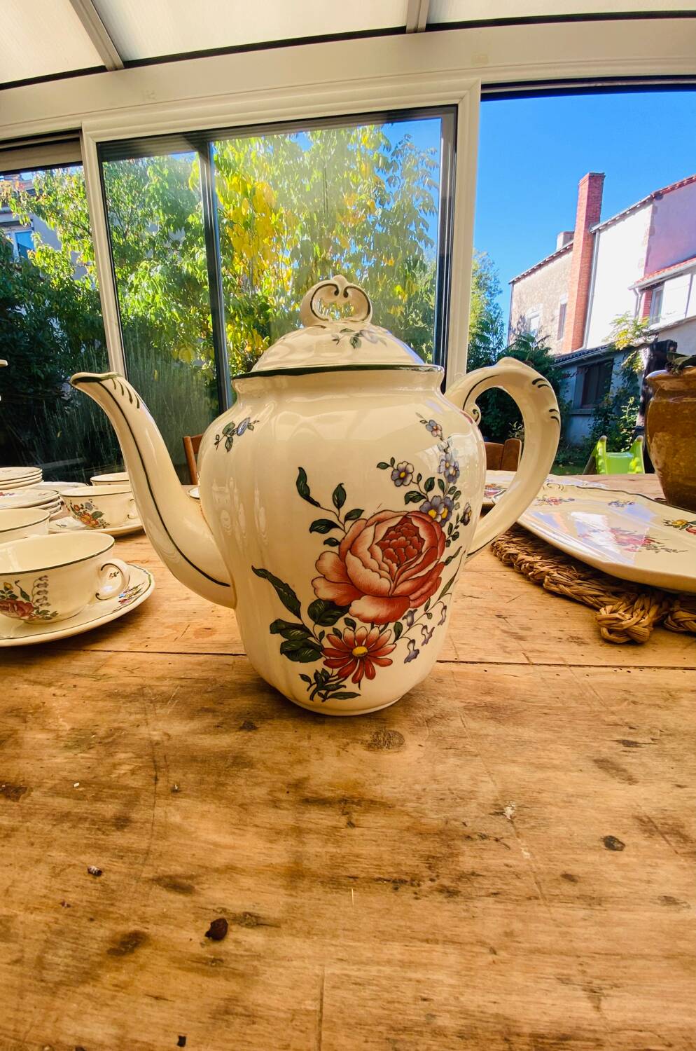 Service à Thé, Café Avec Pot à Eau, Sucrier Et Pot à Crème (Gebraucht