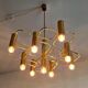 Brass chandelier by Sciolari for Boulanger, Belgium 1970's