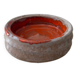 Vintage enamelled terracotta pocket tray