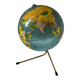 Vintage Metal Globe World Maps Tarides Paris