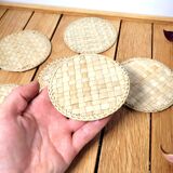 Set coasters raffia