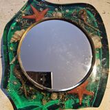 Mirror on resin support with inclusion