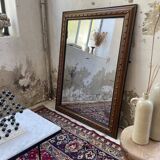 1900 wooden mirror with nails