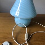 Blue opaline lamp